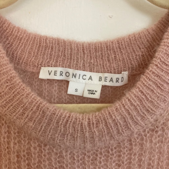 Veronica Beard Melinda Crewneck Sweater, Pink size S - Picture 3 of 6